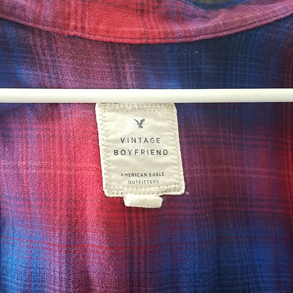 American Eagle Vintage Boyfriend Flannel - Picture 3 of 3